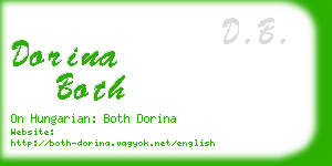 dorina both business card